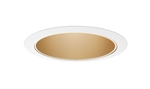 Juno Aculux Recessed Lighting 627WHZ-WH 5-5/8" Deep Downlight Cone, Wheat Haze Alzak Reflector, White Trim