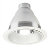 Juno Recessed Lighting 633W-WH 6" Line Voltage, Baffled Multiplier Trim, White Baffle, White Trim