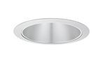 Juno Aculux Recessed Lighting 638HZ-SC 5-5/8" Low Voltage Angle-Cut Cone, Haze Alzak Reflector, Satin Chrome Trim