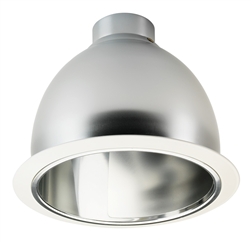 Juno Recessed Lighting 662C-WH 6" Line Voltage, Multiplier Trim with Kicker Wall Wash, Clear Reflector, White Trim