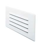 Juno Recessed Lighting 840-WH (840 WH) Louvered Step Light Trim White Trim