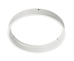 Juno Aculux Recessed Lighting FMA4-SC087-WH 3-1/4" Round Flush Mount Adapter for 1/2" to 7/8" Thick Ceiling, White Finish