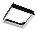 Juno Aculux Recessed Lighting FMASQ4-SC100-WH 3 1/4" Square Flush Mount Adapter for 1/2" to 1" Thick Ceiling White Finish