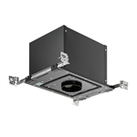Juno Aculux Recessed Lighting IC410T-W-F-U 3-1/4 inch LED New Construction IC Adjustable Housing 1000 Lumens, Black Body Dimming and Tunable White, 4350K-2000K Color Temperature, Flood Beam, 0-10V Dimming, 120-277V