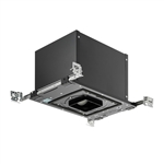 Juno Aculux Recessed Lighting IC420LSQ-827-F-U 3-1/4 inch LED New Construction Adjustable IC Square Housing, 2000 Lumens, 2700K Color Temperature, 80 CRI, Flood Beam, 120-277V, 0-10V Dimming, 10%