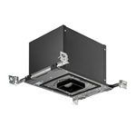 Juno Aculux Recessed Lighting IC49LSQ-827-F-D 3-1/4 inch LED New Construction IC Square Housing 1000 Lumens, 2700K Color Temperature, 85 CRI, Flood Beam, 120V Lutron Hi-Lume 2-wire Dimmable Light 