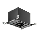 Juno Aculux Recessed Lighting IC49LSQ-830-F-U 3-1/4 inch LED New Construction IC Square Housing 1000 Lumens, 3000K Color Temperature, 85 CRI, Flood Beam, 120-277V 0-10V Dimmable Light 