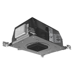 Juno Aculux Recessed Lighting IC512LSQ-827-F-A 4 inch LED New Construction Square Adjustable IC Housing, 1200 Lumens, 2700K Color Temp, 80 CRI, Flood Beam, 120-277V, DALI Dimming