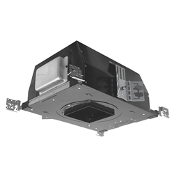 Juno Aculux Recessed Lighting IC517LSQ-827-N-L 4 inch LED New Construction Square Adjustable IC Housing, 1700 Lumens, 2700K Color Temp, 80 CRI, Narrow Flood Beam, 120-277V, Lutron Hi-Lume 3-Wire Dimming, Ecosystem Compatible, 1%