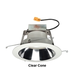 Juno Recessed Lighting J6RLWDG3-3K-6-CLW 6" IC WarmDim LED Retrofit Downlight Trim Module 600 Lumens, 3000K Color Temperature, Clear Cone, Less Medium Base Socket Adapter