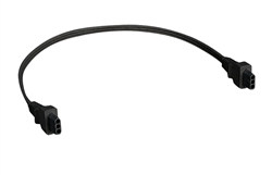 Juno Undercabinet Lighting JC3-8-BL (JC3 8IN BL) 8" Jumper Cord, 3-Wire, Black Finish