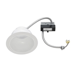 Juno Recessed Lighting JCLR6L-15-930K3-WH 6" LED Retrofit Trim for 6 5/8" - 7 1/8" Commercial Rough-In Section, 1500 Lumens, 3000K Color Temperature, 90 CRI, 347V, White Finish