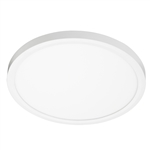 Juno Lighting JSF 13IN 18LM 27K 90CRI 120 FRPC WH Recessed Lighting 13" LED Round SlimForm Surface Mount Downlight, 1800 Lumens, 2700K Color Temperature, 90 CRI, Dedicated 120V, Forward Reverse Phase Dimming, White Finish