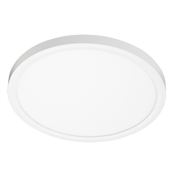 Juno Lighting JSF 13IN 18LM 35K 90CRI 120 FRPC WH Recessed Lighting 13" LED Round SlimForm Surface Mount Downlight, 1800 Lumens, 3500K Color Temperature, 90 CRI, Dedicated 120V, Forward Reverse Phase Dimming, White Finish