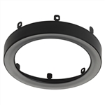 Juno Lighting JSFTRIM 7IN BL Recessed Lighting 7" LED Round SlimForm Accessory Trim, Black Finish