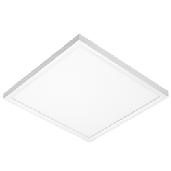 Juno Lighting JSFSQ 12IN 13LM 27K 90CRI 120 FRPC WH Recessed Lighting 12" LED Square SlimForm Surface Mount Downlight, 1300 Lumens, 2700K Color Temperature, 90 CRI, Dedicated 120V, Forward Reverse Phase Dimming, White Finish