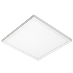Juno Lighting JSFSQ 14IN 18LM 35K 90CRI 120 FRPC WH Recessed Lighting 14" LED Square SlimForm Surface Mount Downlight, 1800 Lumens, 3500K Color Temperature, 90 CRI, Dedicated 120V, Forward Reverse Phase Dimming, White Finish