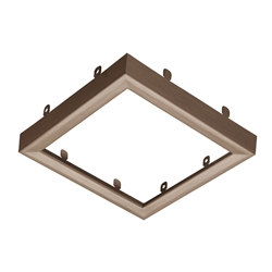 Juno Lighting JSFSQTRIM 7IN BZ Recessed Lighting 7" LED Square SlimForm Accessory Trim, Bronze Finish