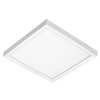 Juno JSFSQ 12IN 13LM SWW5 90CRI MVOLT ZT WH EM Recessed Lighting 12" LED Square SlimForm Surface Mount Downlight, 1300 Lumens, 2700-5000K Color Temperature, 90 CRI, Universal Voltage 120-277V, 0-10V Dimming, Battery Back-Up, White Finish