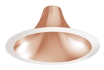 Juno Recessed Lighting L600HW-BZL-WH 6" LED Hyperbolic Trim, Open Reflector, Wide Distribution, Bronze Specular Low Iridescent Alzak Finish, White Flange