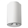 Juno LC8S 08LM 27K 120 W G4 80CRI PD Indy 8" Round Cylinder Surface Mount L-Series Housing, 800 Lumens, 2700K Color Temperature, 120V, White Cylinder, Gen 4, 80 CRI, Lutron Ecosystem Dimming Driver