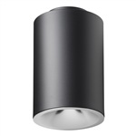 Juno Lighting LC8S 23LM 27K 120 B G4 80CRI FD Indy 8" Round Cylinder Surface Mount L-Series, 2300 Lumens, 2700K Color Temp, 120V, Black Cylinder, Gen 4, 80 CRI, Forward or Reverse Phase Dim Driver