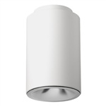 Juno Lighting LC8S 23LM 27K 120 W G4 80CRI PD Indy 8" Round Cylinder Surface Mount L-Series, 2300 Lumens, 2700K Color Temp, 120V, White Cylinder, Gen 4, 80 CRI, Lutron Ecosystem Dim Driver