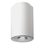 Juno Lighting LC8S 23LM 27K 120 W G4 80CRI FD BR Indy 8" Round Cylinder Surface Mount L-Series, 2300 Lumens, 2700K Color Temp, 120V, White Cylinder, Gen 4, 80 CRI, Forward or Reverse Phase Dim Driver, Emergency Battery Pack
