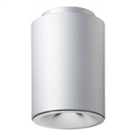 Juno Lighting LC8S 23LM 27K 120 S G4 80CRI DALI Indy 8" Round Cylinder Surface Mount L-Series, 2300 Lumens, 2700K Color Temp, 120V, Silver Cylinder, Gen 4, 80 CRI, DALI Control Dim