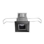 Juno MD1LG2 SQ 03LM 27K 80CRI FL BL Recessed Lighting 2-1/4" Mini LED Square Downlight 2700K Flood Beam Spread, Black Finish