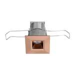 Juno MD1LG2 SQ 03LM 30K 80CRI NFL WL BZ Recessed Lighting 2-1/4" Mini LED Square Downlight Wet Location 3000K Narrow Flood Beam Spread, Bronze Finish