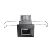 Juno Recessed Lighting MDSLG2-27K-SP-BL 2-1/4" Mini LED Square Downlight 2700K Spot Beam Spread, Black Finish