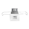 Juno Recessed Lighting MDSLG2-935-NFL-WH 2-1/4" Mini LED Square Downlight, 3500K, 90 CRI, Narrow Flood Beam Spread, White Finish