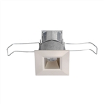 Juno Recessed Lighting MDSLWG2-27K-NFL-SN 2-1/4" Mini LED Square Downlight Wet Location 2700K Narrow Flood Beam Spread, Satin Nickel Finish