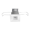 Juno Recessed Lighting MDSLWG2-35K-NFL-WH 2-1/4" Mini LED Square Downlight Wet Location 3500K Narrow Flood Beam Spread, White Finish