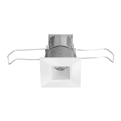 Juno Recessed Lighting MDSLWG2-41K-NFL-WH 2-1/4" Mini LED Square Downlight Wet Location 4100K Narrow Flood Beam Spread, White Finish