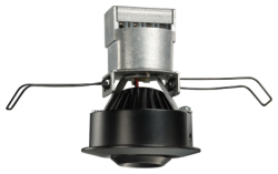 Juno Recessed Lighting MG1L27K-SP-BL (MG1LG2-27K-SP-BL) 2-5/8" LED Mini LED Gimbal 2700K Spot Beam Spread, Black Finish