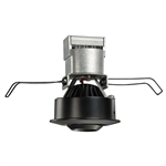 Juno Recessed Lighting MG1LG2-27K-FL-BL 2-5/8" LED Mini LED Gimbal 2700K Flood Spread, Black Finish