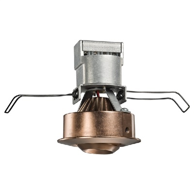 Juno MG1LG2 RD 03LM 27K 80CRI FL BRZ Recessed Lighting 2-5/8" LED Mini LED Round Gimbal 2700K Flood Beam Spread, Bronze Finish