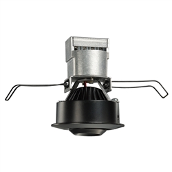 Juno Recessed Lighting MG1LG2-930-NFL-BL 2-5/8" LED Mini LED Gimbal Downlight, 3000K, 90 CRI, Narrow Flood Beam Spread, Black Finish