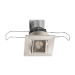 Juno Recessed Lighting MGSLG2-927-NFL-SN 2-11/16" Mini LED Gimbal Square Downlight, 2700K, 90 CRI, Narrow Flood Beam Spread, Satin Nickel Finish