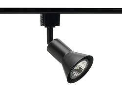 Juno Track Lighting R715BL (R715 BL) Trac Lites Line Voltage Flare 120V, 35-50W MR16 GU10, Black Color