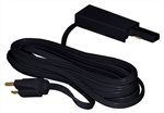 Juno Track Lighting T122BL (T122 BL) 1-Circuit Trac Master Cord and Plug Connector 3-Wire, Black Color