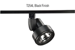 Juno Track Lighting T254L-35K-N-BL Cylindra 19W LED 3500K, Narrow Flood Beam Spread, Black Finish