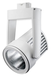 Juno Track Lighting T255LED-27D-FL-WH Cylindra 45W Dimmable LED 2700K Color Temperature, Flood Beam Spread, White Finish