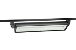 Juno Track Lighting T257LED-3K-BL 70W LED Wall Wash / Flood Track Fixture, 3000K, Black Finish