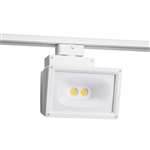 Juno Track Lighting T258L 27K 80CRI PDIM WH Wall Wash Flood 30W LED 2633 Lumens, 2700K Color Temperature, 80 CRI, White Finish