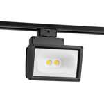 Juno Track Lighting T258L 35K 90CRI PDIM BL Wall Wash Flood 30W LED 2633 Lumens, 3500K Color Temperature, 90 CRI, Black Finish