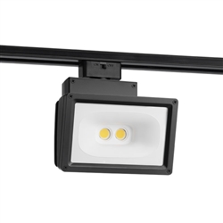 Juno T258L G2 27K 97CRI PDIM BL Track Lighting Wall Wash Flood 20W LED 2567 Lumens, 2700K Color Temperature, 97 CRI, Black Finish