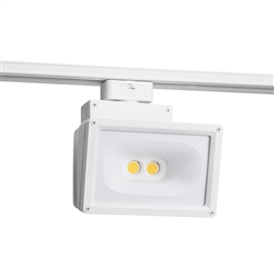 Juno T258L G2 35K 80CRI PDIM WH Track Lighting Wall Wash Flood 20W LED 2567 Lumens, 3500K Color Temperature, 80 CRI, White Finish